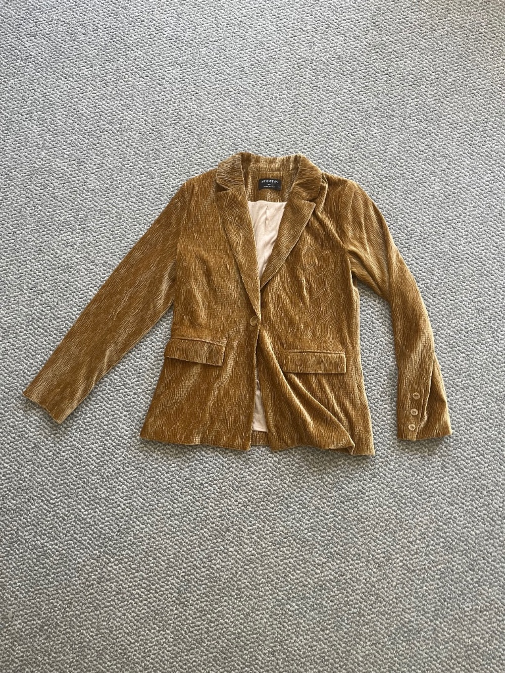 LIKE NEW MINKPINK 90s Whimsygoth Crushed Velvet Women’s Relaxed Fit Blazer